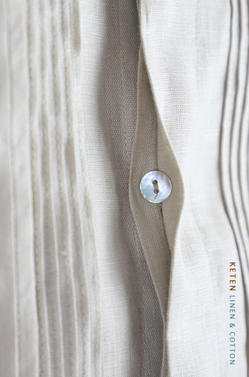 Handmade Beige Guayabera Linen With Hand Embroidered GUAYABERAS