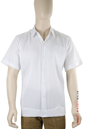 Short-sleeved Presidential Cotton Guayabera GUAYABERAS