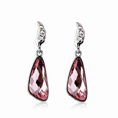 Pink Swarovski Earrings