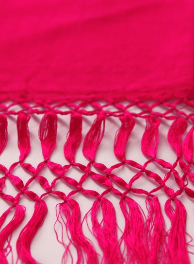 Simple pink Mexican shawl SHAWLS & SCARVES