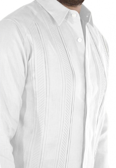 Guayabera de Lino Italiano con Alforzas GUAYABERAS 