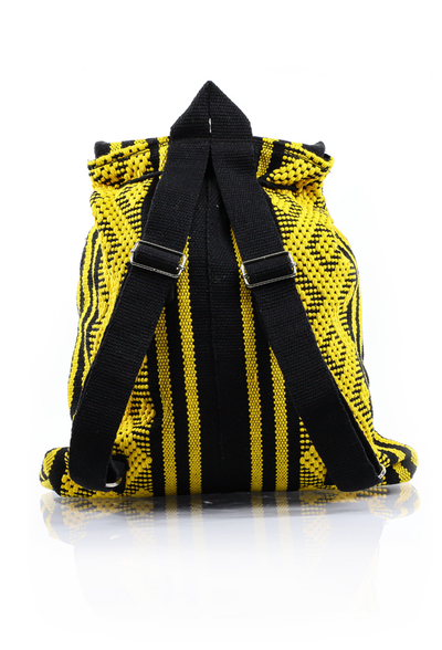 Waist Loom Yellow Black HandMade Backpack BAGS & POUCHES