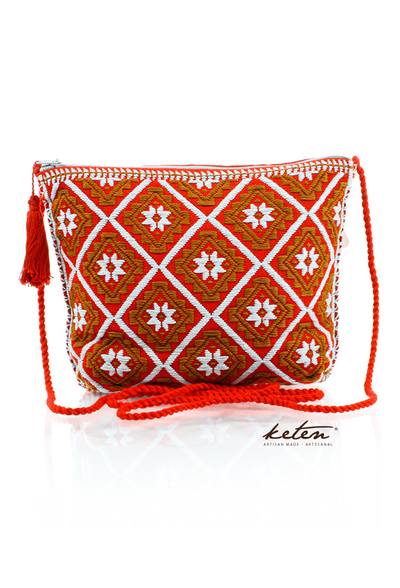 Red Shoulder Pouch Waist Loom BAGS & POUCHES