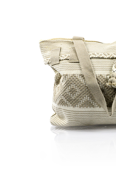 Mexican Boho Beige White Waist Loom Handbag BAGS & POUCHES