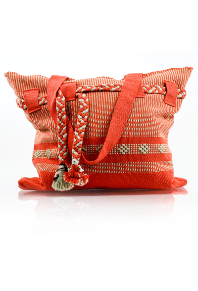 Artisan Made Pink Orange Waist Loom Handbag BAGS & POUCHES