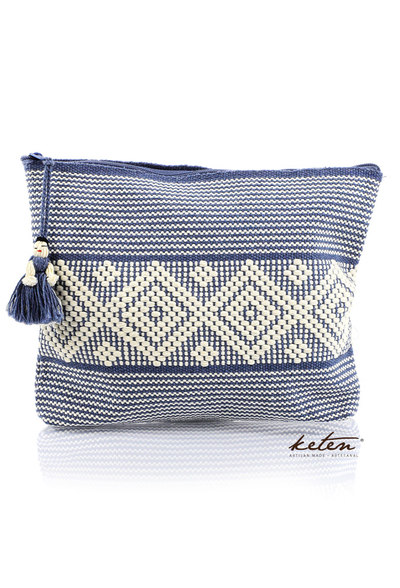 Hermoso Bolso / Pouch Azul Telar De Cintura BOLSAS & CARTERAS