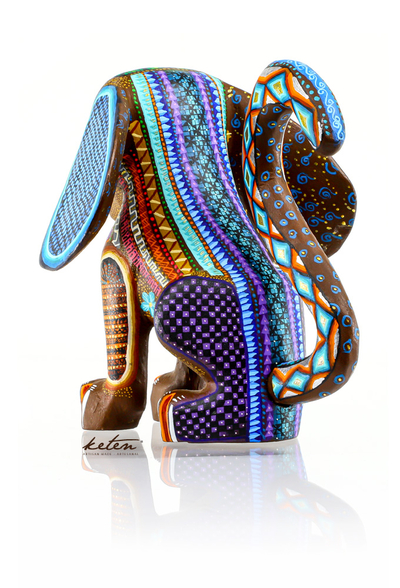 Dog Alebrije Hand Carved Wood Hand Painted ALEBRIJES - CARVED PIECES