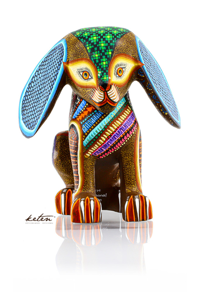 Dog Alebrije Hand Carved Wood Hand Painted ALEBRIJES - CARVED PIECES