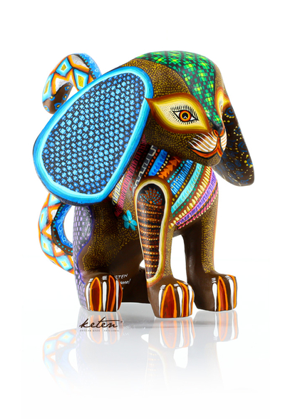 Dog Alebrije Hand Carved Wood Hand Painted ALEBRIJES - CARVED PIECES