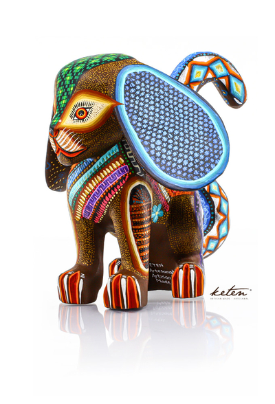 Dog Alebrije Hand Carved Wood Hand Painted ALEBRIJES - CARVED PIECES