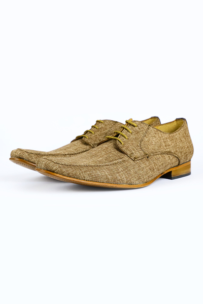 Brown Linen Shoes SHOES FOR MEN