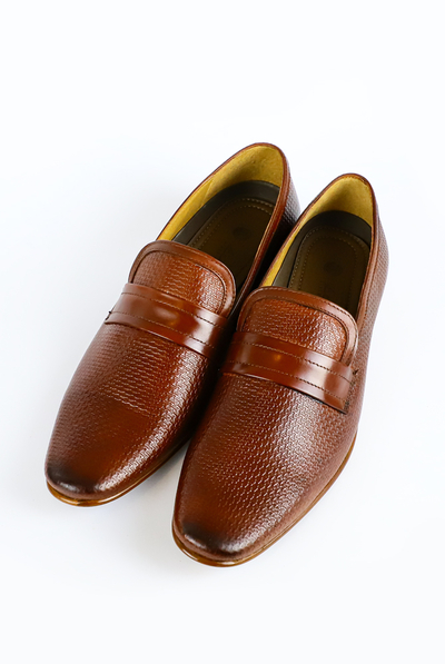 Brown Color Leather Shoes For Men MEN