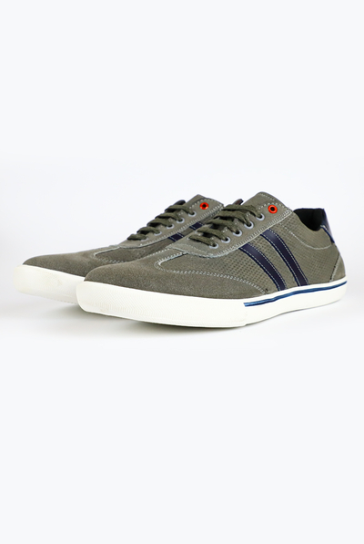 Zapatos Casuales Color Gris Para Caballero ZAPATOS