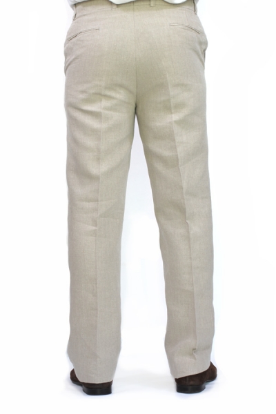 Regular Fit Light Brown Linen Pants TROUSERS