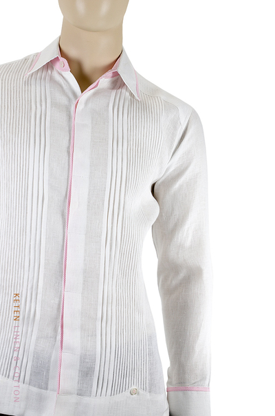 Fine Guayabera Combined with Pink GUAYABERAS