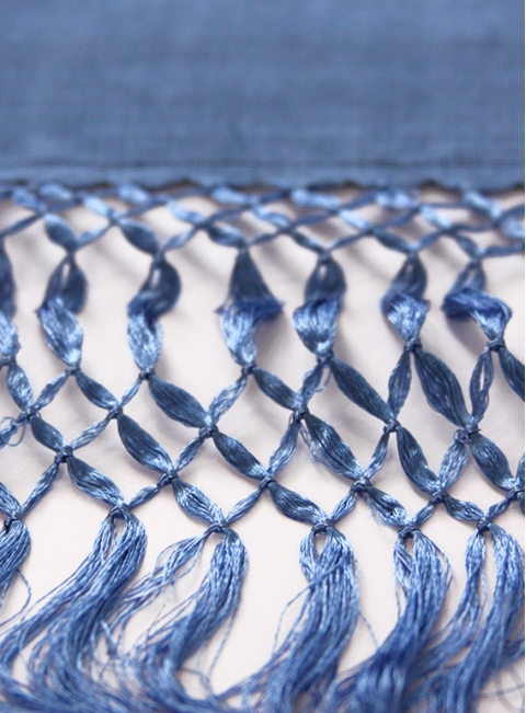 Chalina Sencilla color Azul Mezclilla REBOZOS & CHALINAS