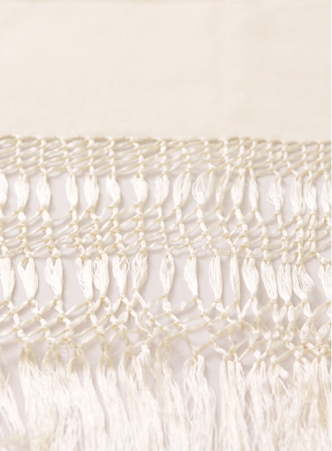 Rebozo de 3 Nudos color Perla REBOZOS & CHALINAS