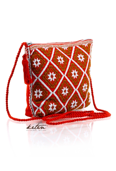 Red Shoulder Pouch Waist Loom BAGS & POUCHES