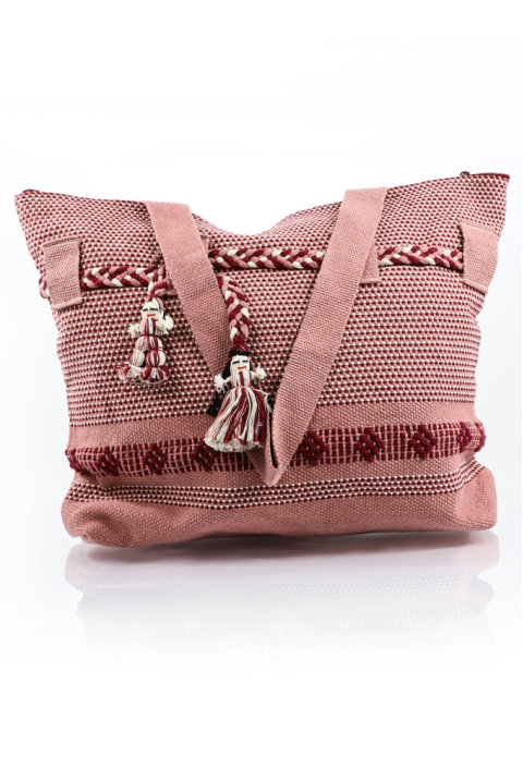 Artisan Made Pink Waist Loom Handbag BAGS & POUCHES