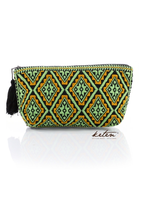 Black Hand Pouch Boho Waist Loom BAGS & POUCHES