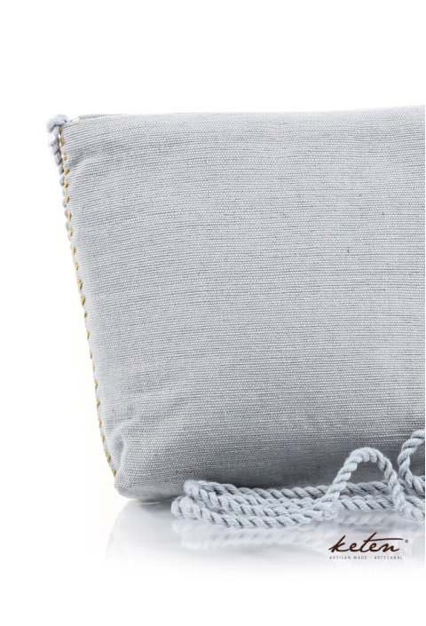 Blue Beige Shoulder Pouch Waist Loom BAGS & POUCHES