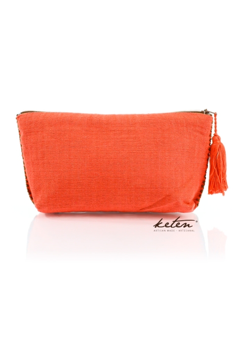 Red Folk Art Waist Loom Pouch BAGS & POUCHES