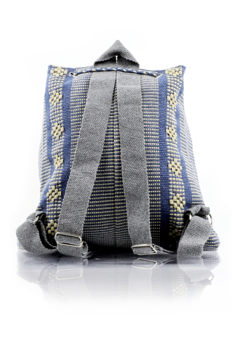 Mexican Folkart Azul Acero Waist Loom Backpack BAGS & POUCHES