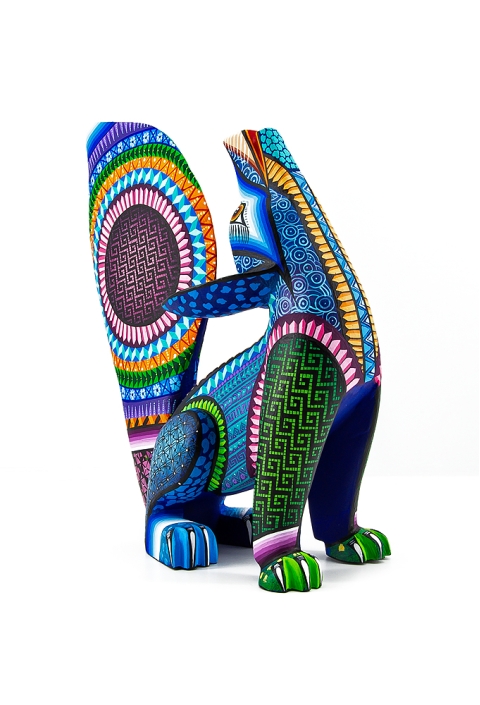 Alebrije de Coyote Mexicano Hecho a Mano Pintado ALEBRIJES