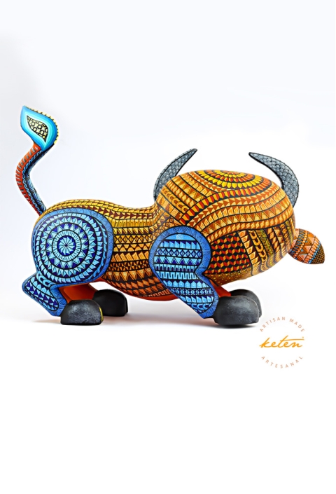 Alebrije de Toro Mexicano Hecho a Mano Calidad Premium ALEBRIJES