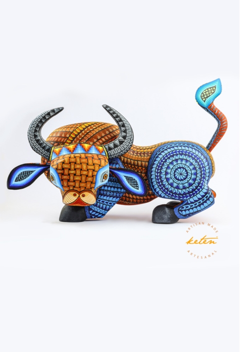 Alebrije de Toro Mexicano Hecho a Mano Calidad Premium ALEBRIJES