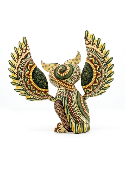 Magnifico Alebrije de Buho Mexicano Hecho a Mano ALEBRIJES