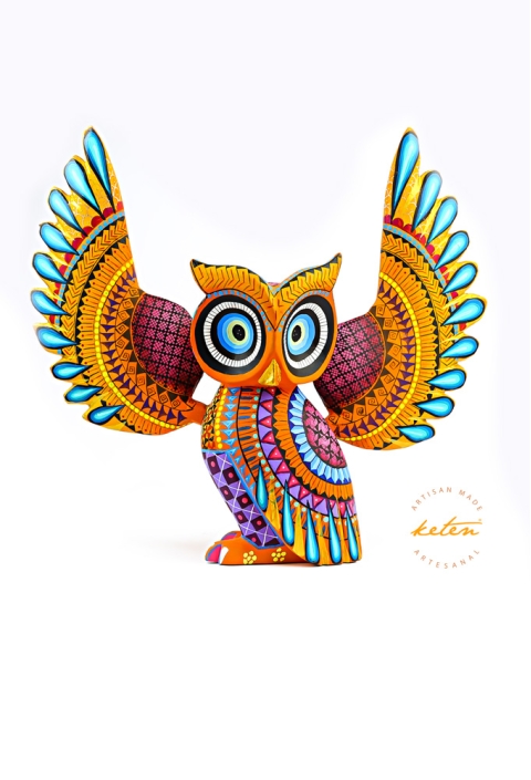 Alebrije de Búho Mexicano Hecho a Mano Calidad Premium ALEBRIJES