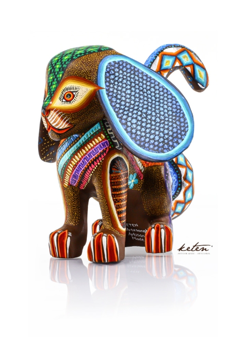 Colorido Perro De Alebrije Hecho Con Madera de Copal ALEBRIJES