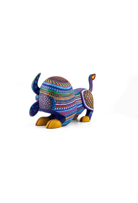 Grande Alebrije de Toro Mexicano Hecho a Mano Pintado ALEBRIJES