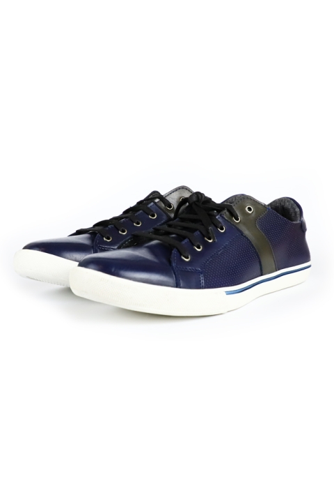 Navy Blue With Black Shoes SHOES FOR MEN