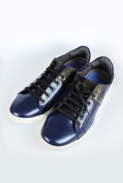Navy Blue With Black Shoes SHOES FOR MEN