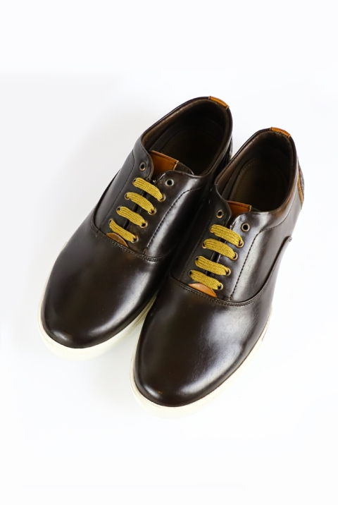 Casual Coffee Color Shoes with Ornamental Detail SHOES FOR MEN