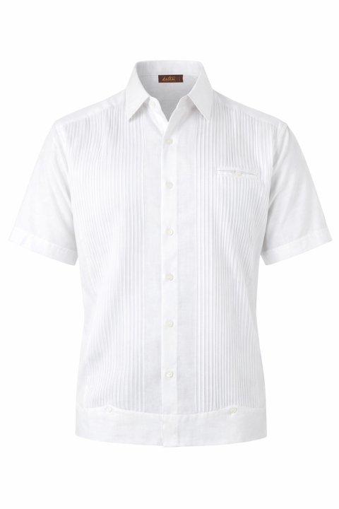 Short-sleeved Presidential Linen / Cotton Guayabera GUAYABERAS