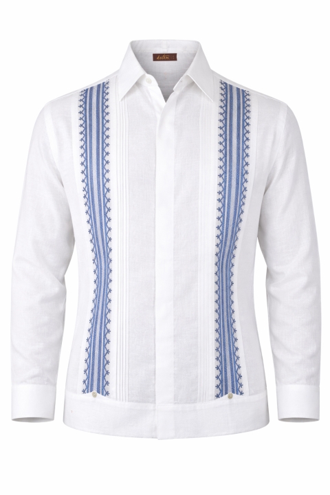 Exclusivo Guayabera De Lino Con Bordado A Mano GUAYABERAS 