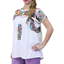 Colorful Artisan Hand Embroidered Cotton Top TOPS