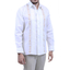Camisa de Lino Alforzas y Con Bordado Artesanal Color Blanco CAMISAS
