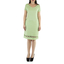 Princess Seamed Mojito Color Linen Dress DRESSES