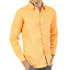 Camisa de Hombre color Naranja Lisa 100% Lino CAMISAS
