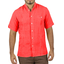 Coral Linen Short Sleeve Shirt SHIRTS