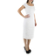 Vestido de Alta Costura Con Lino Color Blanco Corte Chanel VESTIDOS