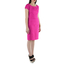 Vestido Corto de Lino Color Fucsia VESTIDOS