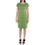 Vestido Corto de Lino Color Verde Manzana VESTIDOS
