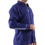 Guayabera Blue Combined Cotton Linen With Leads GUAYABERAS