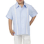 100% Linen Blue Shirt (Kids) GUAYABERAS