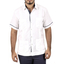 Cotton Cuban Guayabera 4 pocket with blue details GUAYABERAS